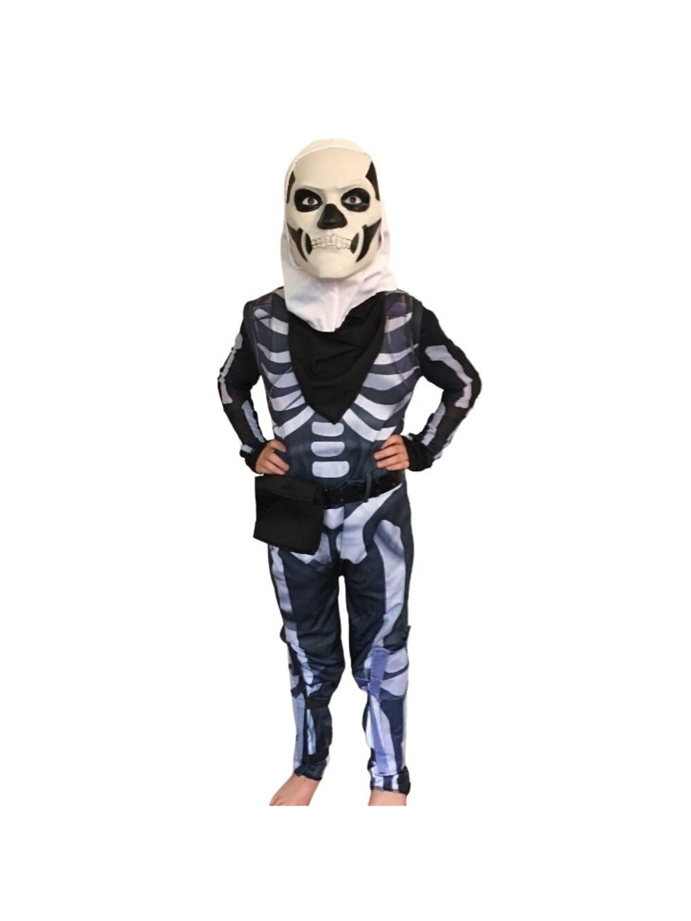 Spirit Fortnite Skull Trooper Costume Set Children's Size L 12-14